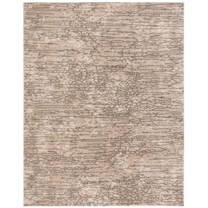 Meadow Beige 9 ft. x 12 ft. Abstract Area Rug