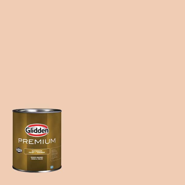 Glidden Premium 1 qt. #PPG1201-3 Peach Darling Satin Exterior Latex Paint