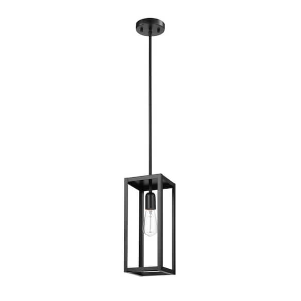 Bowery 1-Light Matte Black Pendant-Light