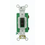 thumbnail image 2 of 2-Pack Leviton 1330 Brown Single Pole Flush Toggle Switch – New 2 of 5