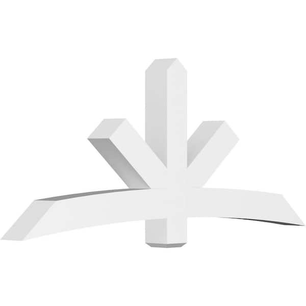 Ekena Millwork Alberta 84 in. W x 35 in. H x 6 in. D Signature Polyurethane Bracket
