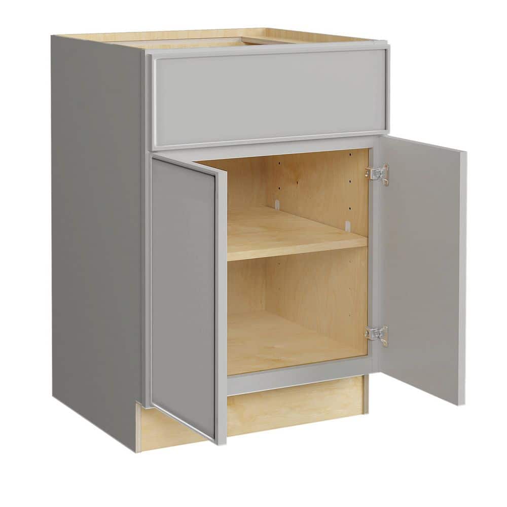 Franklin 24 in. W x 24 in. D x 34.5 in. H Assembled Plywood Base Kitchen Cabinet in Veiled Gray with Soft Close price history on PriceWatchPro