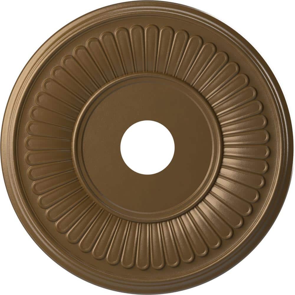 19 in. O.D. x 3-1/2 in. I.D. x 1 in. P Berkshire Thermoformed PVC Ceiling Medallion in Metallic Champagne Bronze price history on PriceWatchPro