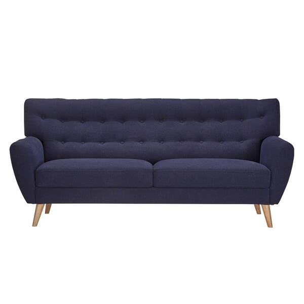 HomeSullivan Fletcher Twilight Blue Linen Sofa