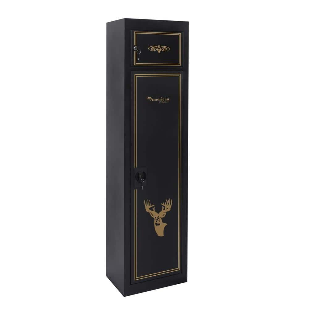 American Furniture Classics 5-Gun Locking Metal Security Cabinet