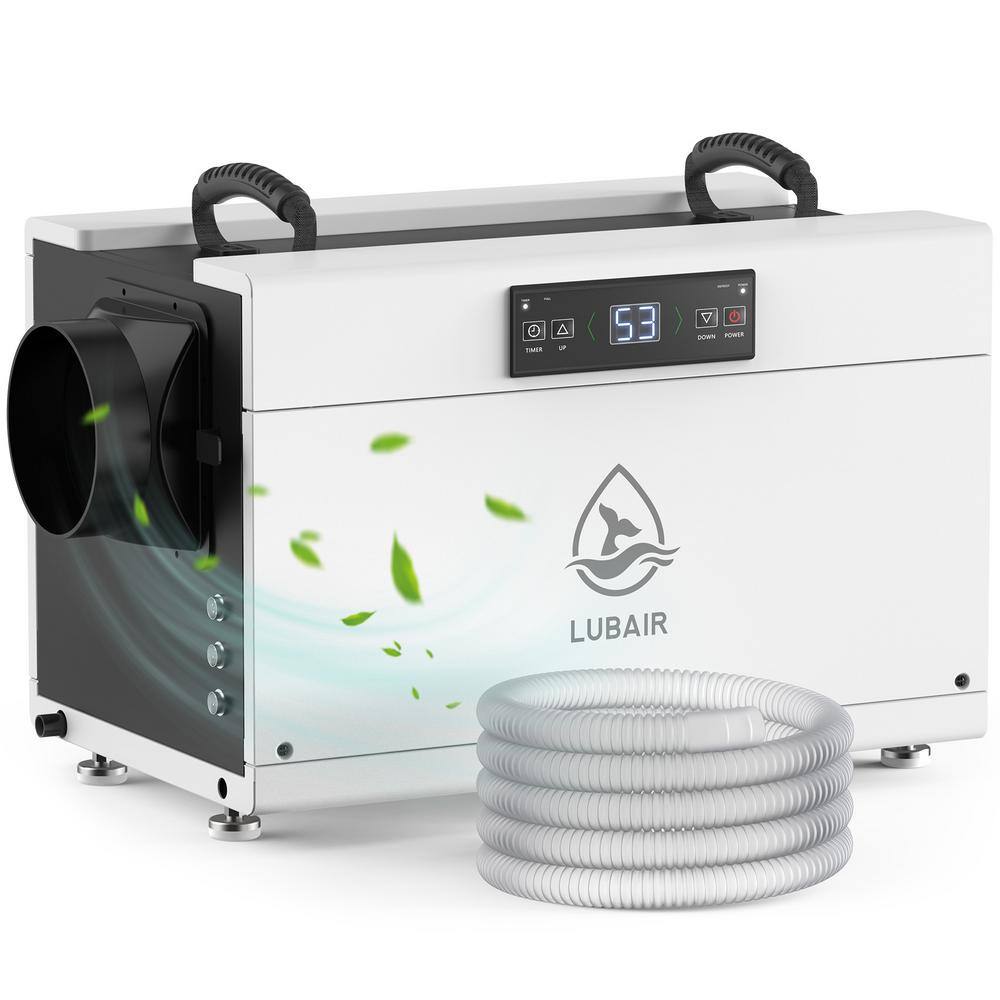145 pt. 6,000 sq. ft. Bucketless Commercial Dehumidifier in White with Drain Hose, Auto Defrost for Crawl Space price history on PriceWatchPro