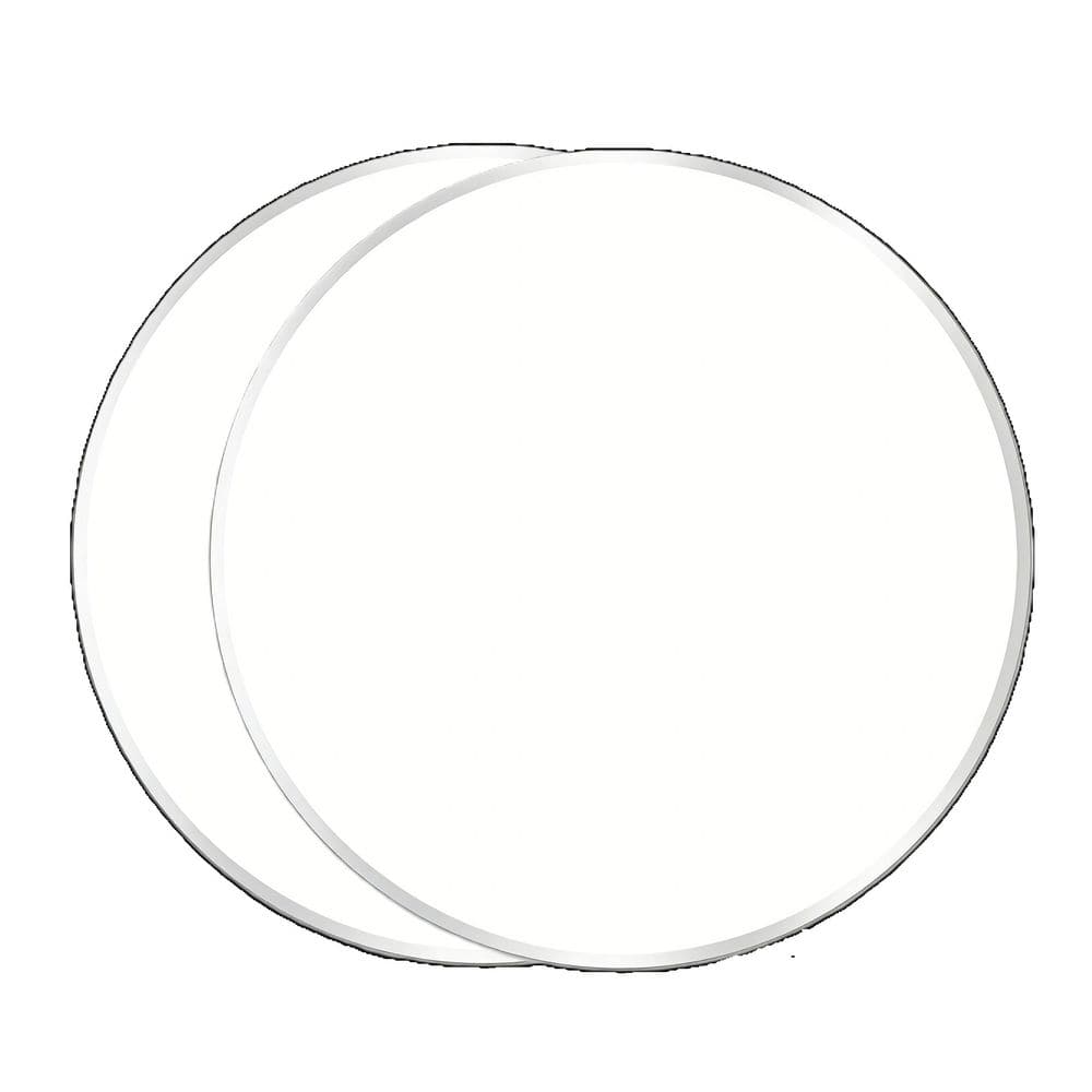 30 in. W x 30 in. H 2 Pieces Round Metal Framed French Cleat Mounted Wall Decor Bathroom Vanity Mirror in Brushed Silver price history on PriceWatchPro