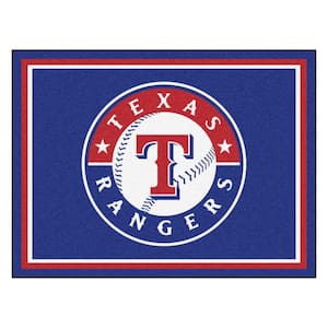 MLB Texas Rangers Navy Blue 8 ft. x 10 ft. Indoor Area Rug