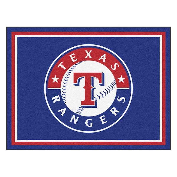 FANMATS MLB Texas Rangers Navy Blue 8 ft. x 10 ft. Indoor Area Rug