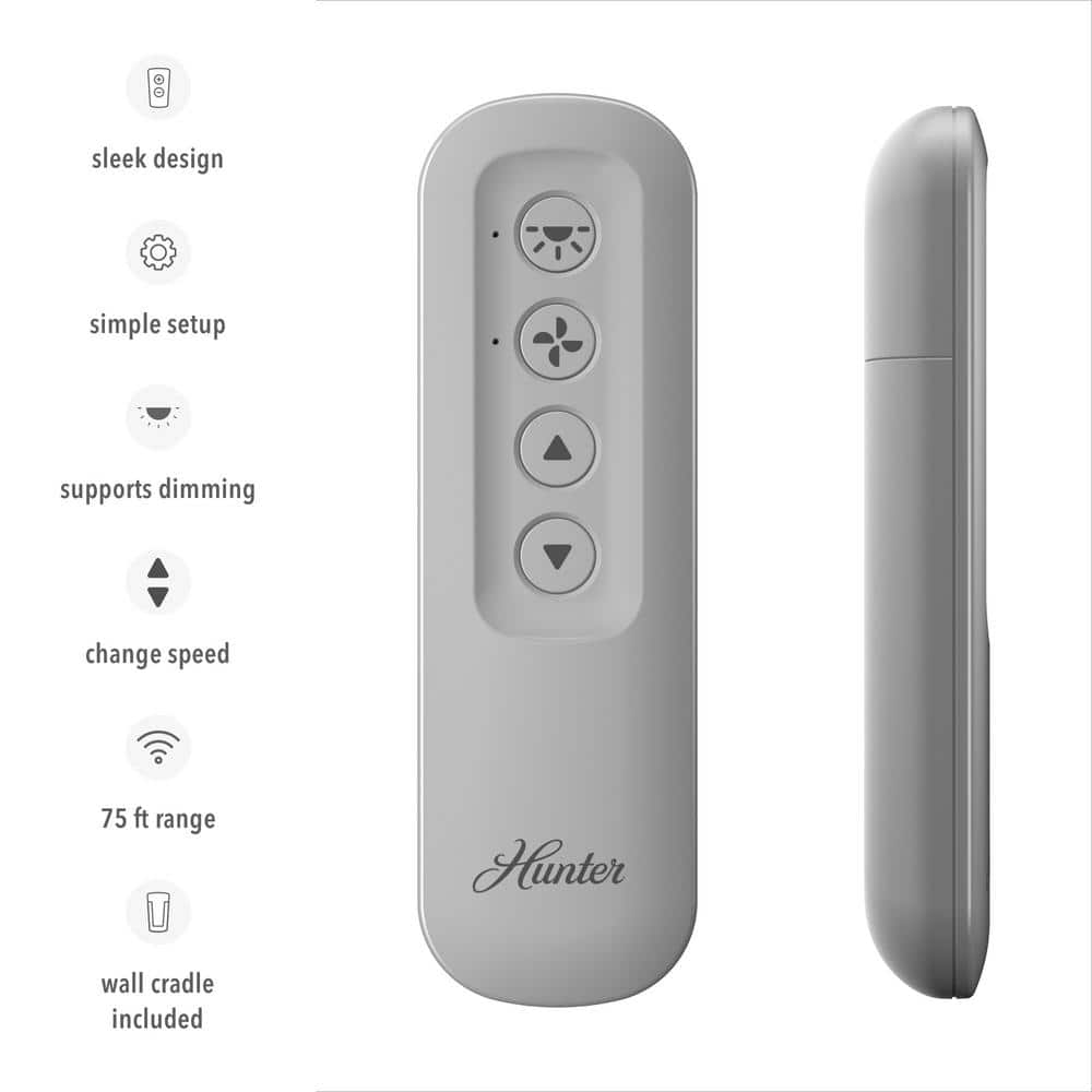 Hunter Universal Handheld Ceiling Fan Remote with Light Dimming