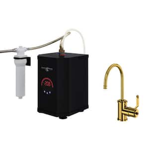 Armstrong Single Handle Beverage Faucet in Unlacquered Brass