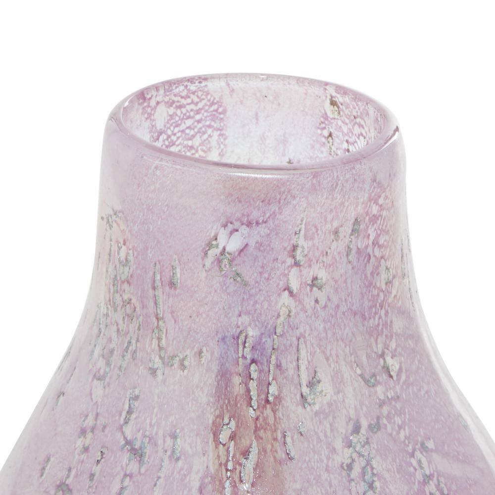 Handmade Purple Glass Bud Vases Set of 2