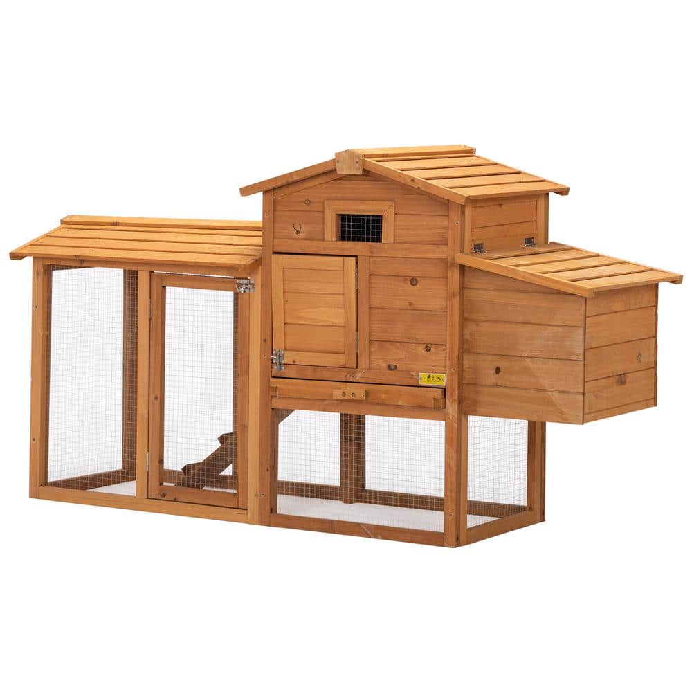 COZIWOW Rabbit Hutch Small Animal Wooden Cage, Backyard CW12Y0413 - The ...