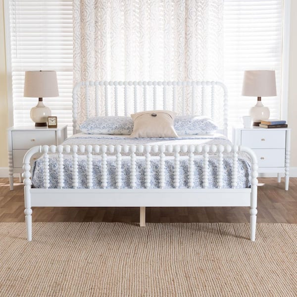 Lucera 3-Piece White Wood Full Bedroom Set