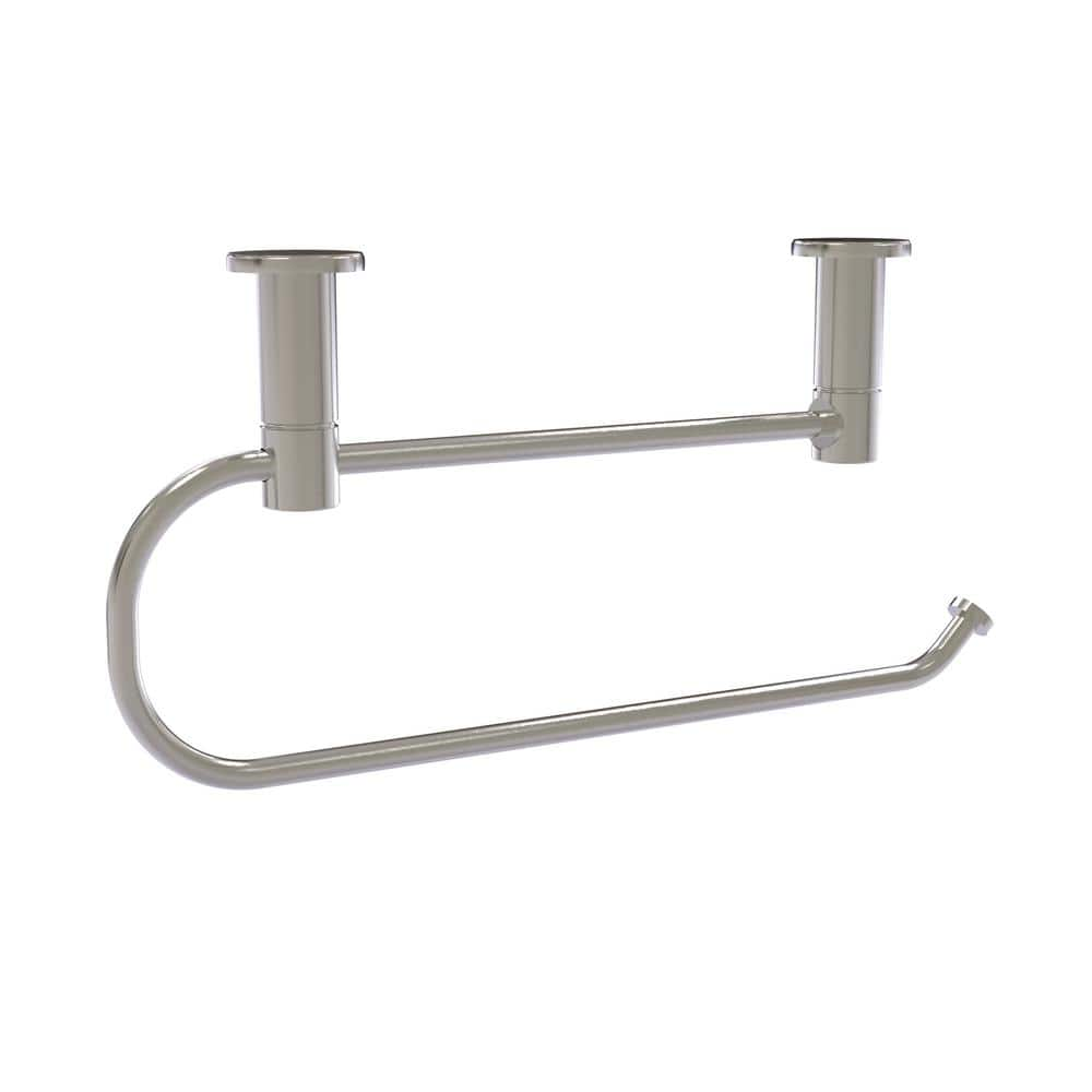 Allied Brass Fresno Collection Under Cabinet Paper Towel Holder in Satin Nickel