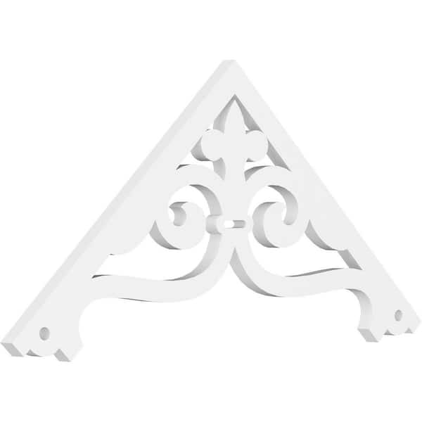 Ekena Millwork 1 in. x 36 in. x 16-1/2 in. (11/12) Pitch Finley Gable Pediment Architectural Grade PVC Moulding