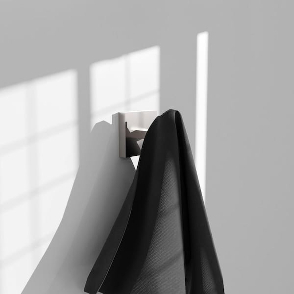 Rubicon J-Hook Robe/Towel Hook in Brushed Nickel