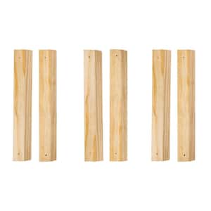 1 in. x 2 in. x 12 in. Common Softwood Hanging Cleat Sets (3-Pack)