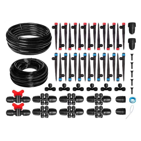 240 ft. Drip Irrigation Kit with Quick-Connect for Garden Watering