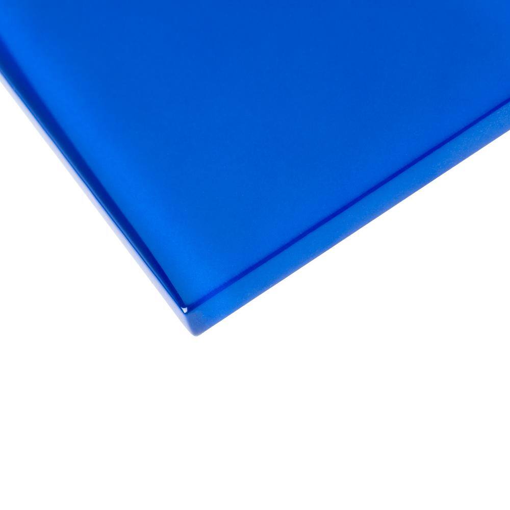 Royal Blue Glossy Glass Subway Wall Tile 3x6 Inch