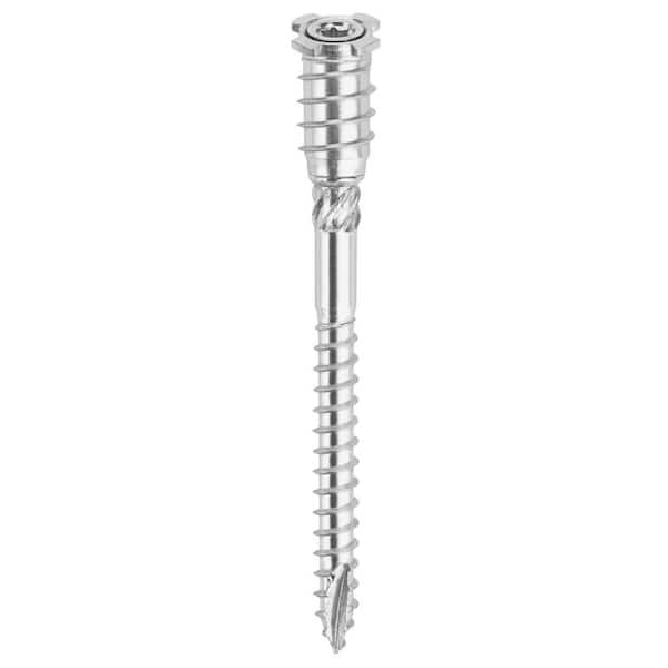 GRK Fasteners 1/4 in. - 3/8 in. x 2-1/2 in. Recessed Star Drive Flat Head Top Star Door and Window Shim Wood Screw (100-Pack)