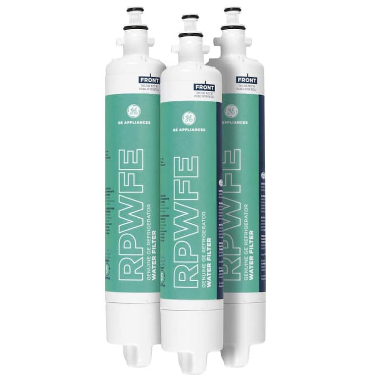 GE Genuine RPWFE Replacement Water Filter for Compatible  Refrigerators (3-Pack)