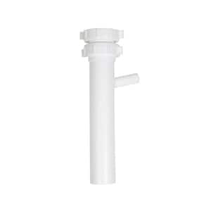 1-1/2 in. x 8-1/4 in. Plastic Slip-Joint Sink Drain Tailpiece with High-Line Branch