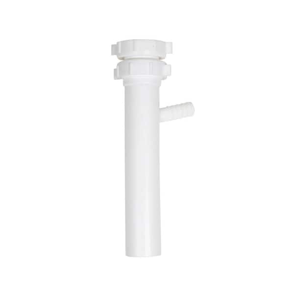 Oatey 1-1/2 in. x 8-1/4 in. Plastic Slip-Joint Sink Drain Tailpiece with High-Line Branch