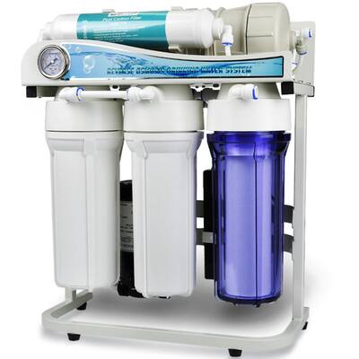 500GPD Residential and Light Commercial Under Sink Tankless Reverse Osmosis Water Filter System with 1:1 Drain Ratio