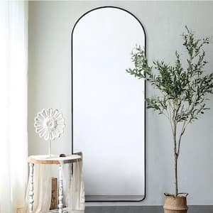 64 in. H x 21 in. W Aluminum Alloy Arched Framed Full-Length Vanity Mirror