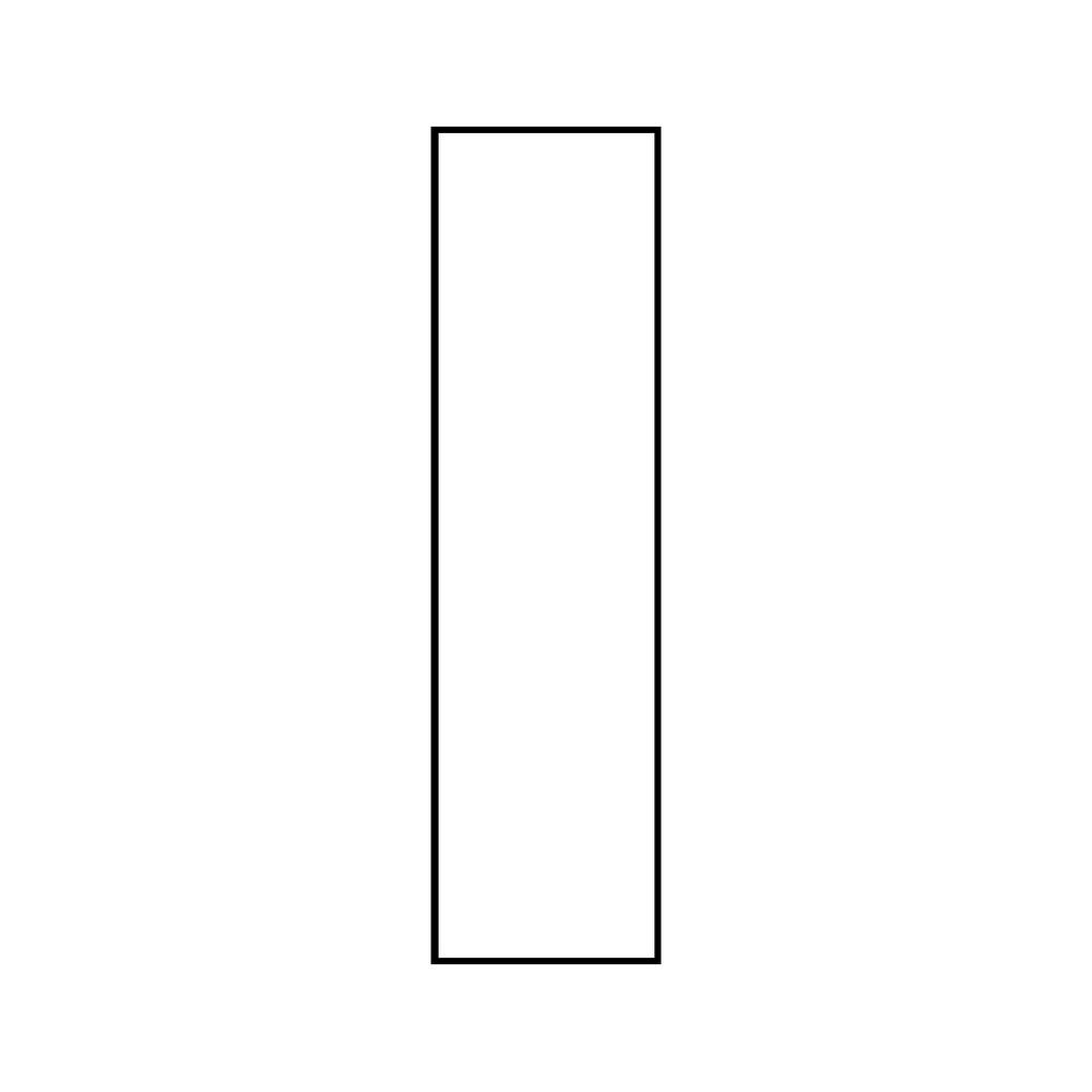16 in. W x 59 in. H Rectangular Aluminum Framed Wall Mount Modern Decorativ