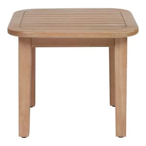17.72 in. Orleans Eucalyptus Wood Outdoor Side Table