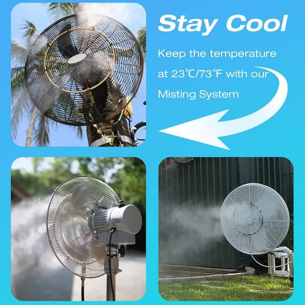 Misopily 13 Misting Fan Kit for Outside Patio with Nozzles