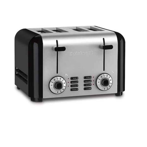 GE 4-Slice Stainless Steel Wide Slot Toaster with 7 Shade Settings  G9TMA4SSPSS - The Home Depot