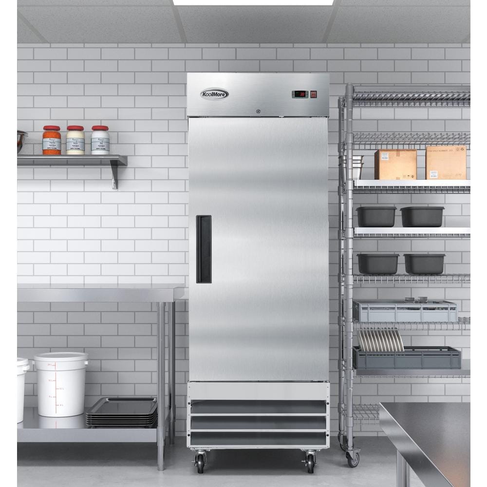 23 cu. ft. Stainless Steel Single Door Reach-In Freezer
