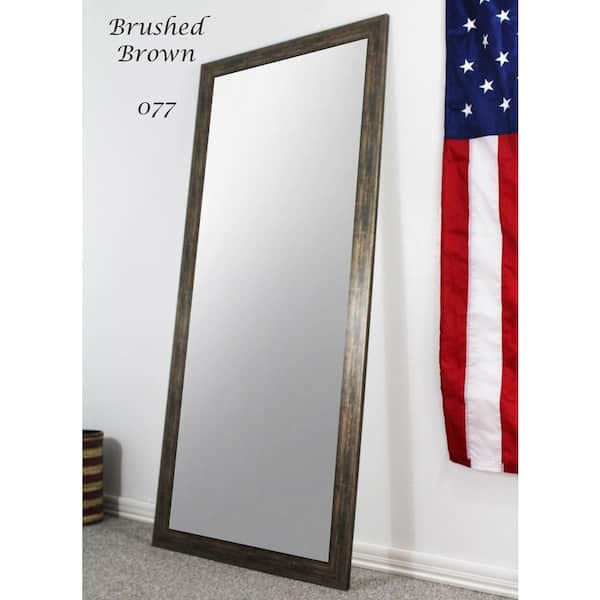 Unbranded Oversized Dark Brown Composite Modern Mirror (70.5 in. H X 31.5 in. W)