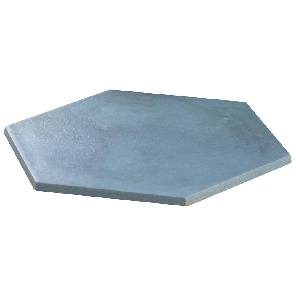 Matte Blue Hexagonal Porcelain Floor and Wall Tile