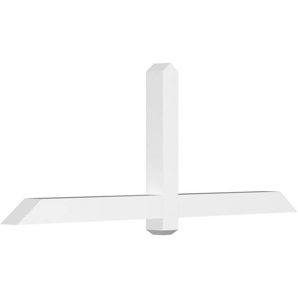 Ekena Millwork Eugene 72 in. W x 27 in. H x 4 in. D Signature Polyurethane Bracket