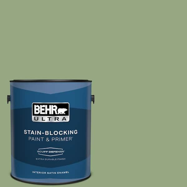 BEHR ULTRA 1 gal. #M380-5 Hillside Grove Extra Durable Satin Enamel Interior Paint & Primer