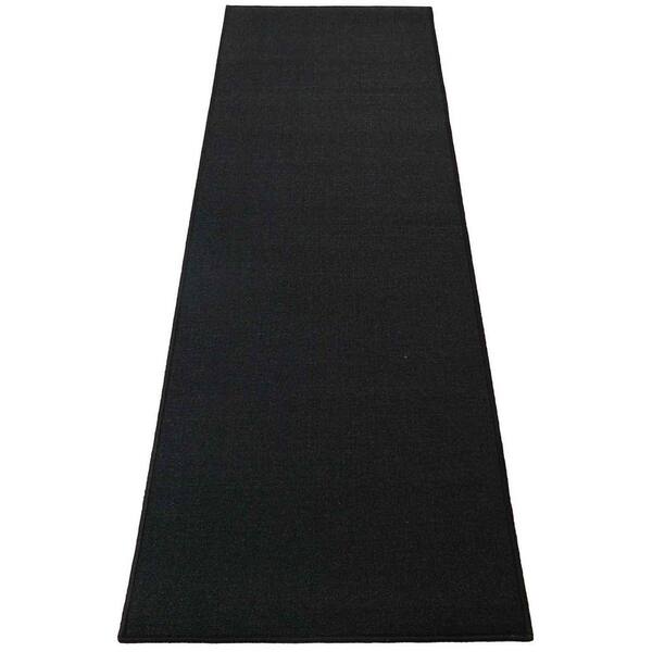 Rubber Solid Black 32 in. W x 444 in. L Stair Runner 98.75 sq. ft.