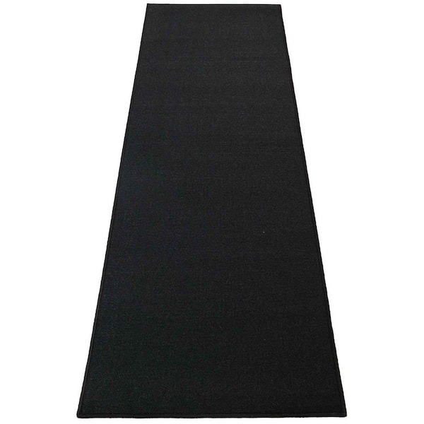 Rubber Solid Black 36 in. W x 144 in. L Stair Runner 36 sq. ft.