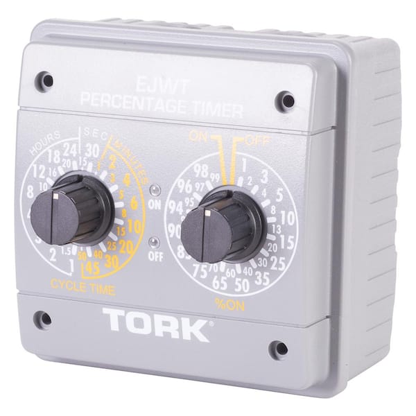 TORK 120-240VAC 24-Hour Indoor SPDT Percentage Timer, Gray
