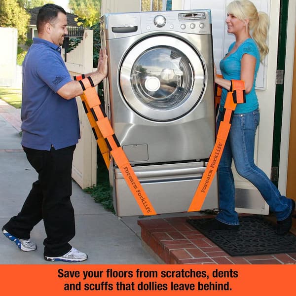 Forearm Forklift - Forearm Forklift 9.4ft. x 3 in. Adjustable Heavy-Duty Moving Straps for Furniture and Appliances, Supports Up to 800 lbs