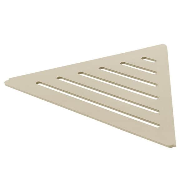 DURAL TI-SHELF Aluminum Triangular Corner Shelf (Line) 11in. x 7.87in. Decorative Wall Shelf
