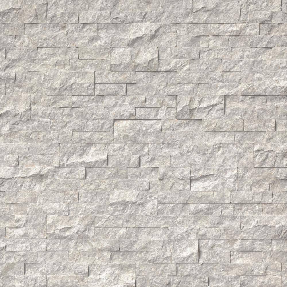 Take Home Tile Sample - Silver Canyon Split Face Ledger Panel 6 in. x 6 in. Marble Wall Tile price history on PriceWatchPro