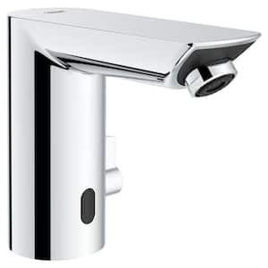 Bau Cosmopolitan E Touchless AC Powered Touchless Single Hole Bathroom Faucet Temperature Control in StarLight Chrome