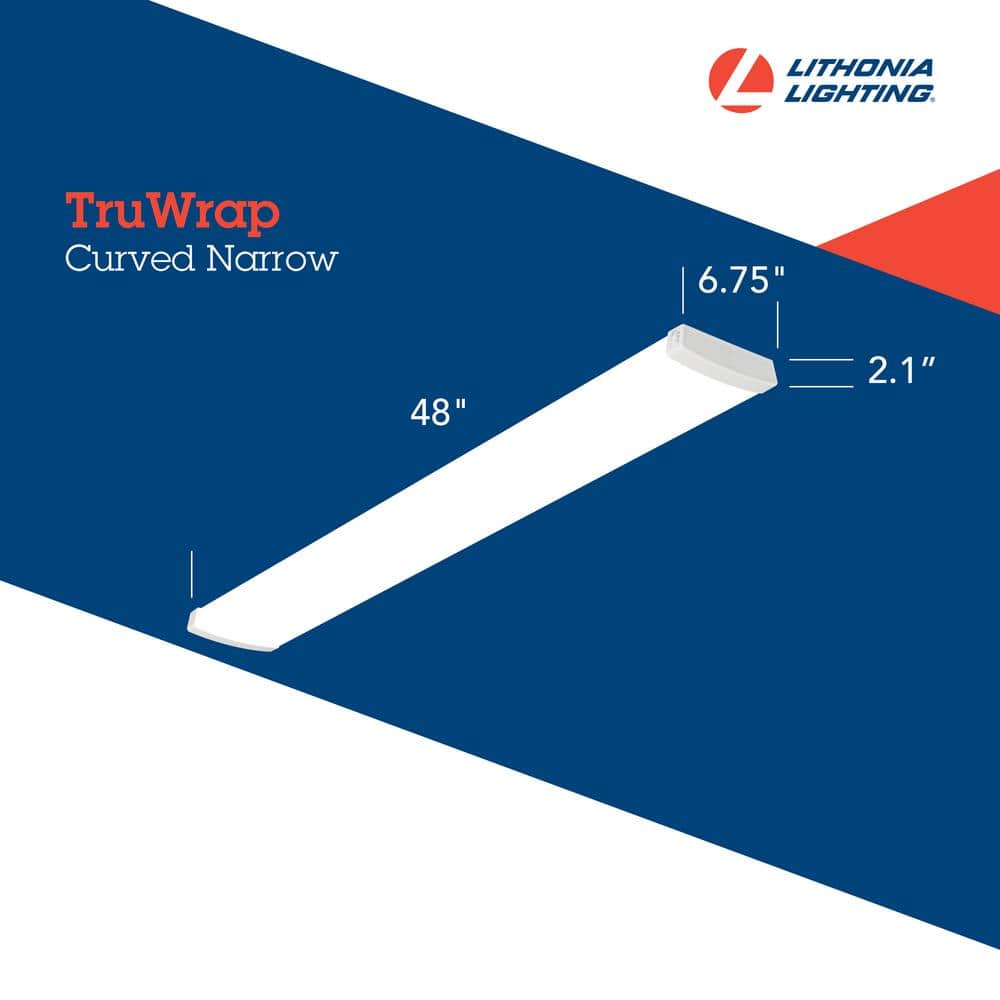 48" White Glass LED Commercial Strip Light