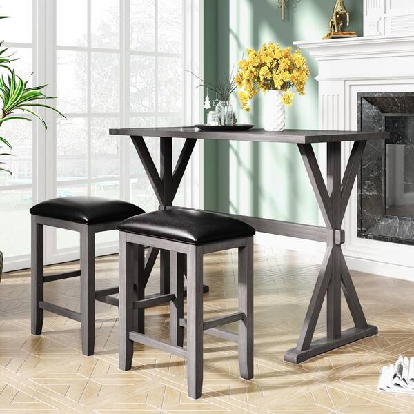 small table with 2 stools