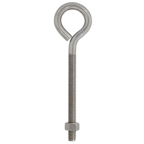 5/16 x 5 in. Stainless Steel Eye Bolt with Hex Nut (10-Pack)