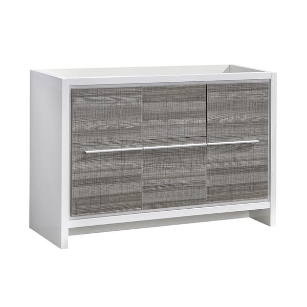 Fresca Allier Rio 48 in. Modern Bathroom Vanity Cabinet in Ash Gray ...